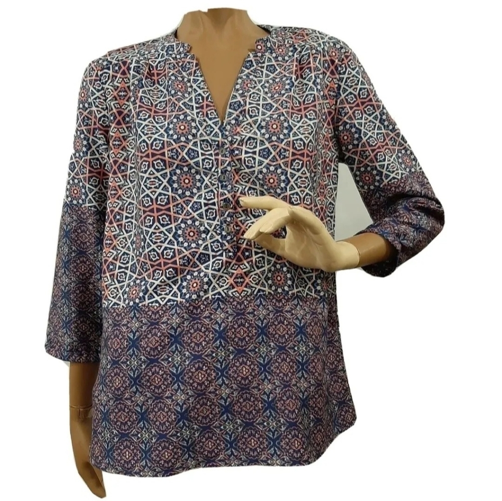 Tantrums paisley top blouse tunic size M